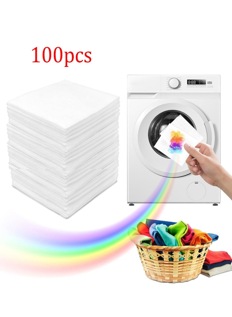 YOUGE Color Catcher Sheets - 100 Count Dye Trapper for Laundry to Prevent Color Bleeding,Allow Mixed Washes of Whites and Colors,Fragrance Free & Bleach Free Dye Grabber Sheets - Image 1